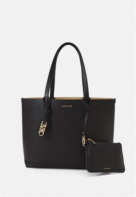 michael kors black totes|michael kors shopper tote.